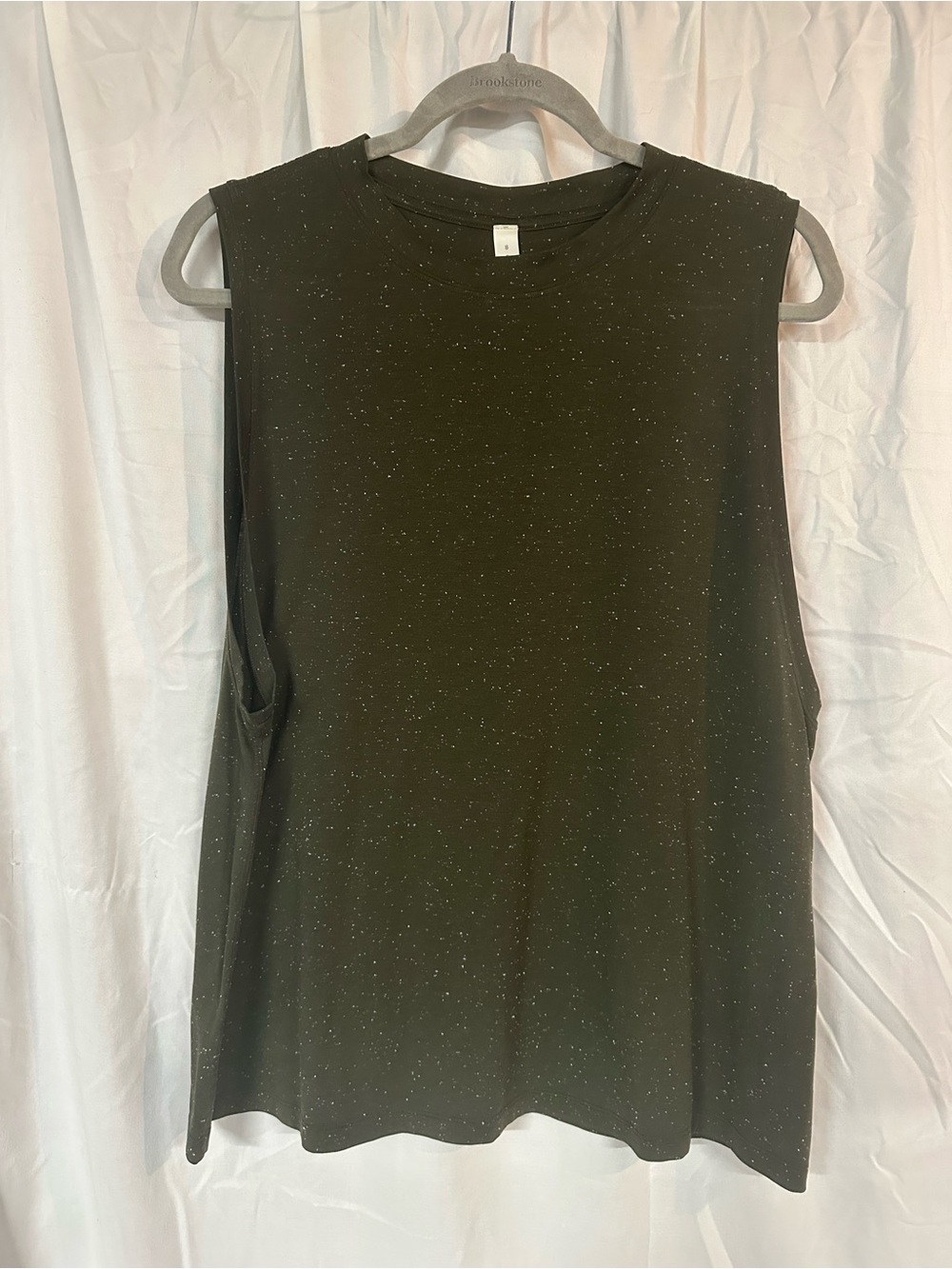 lululemon athletica Olive Green Speckled Sleeveless Tank